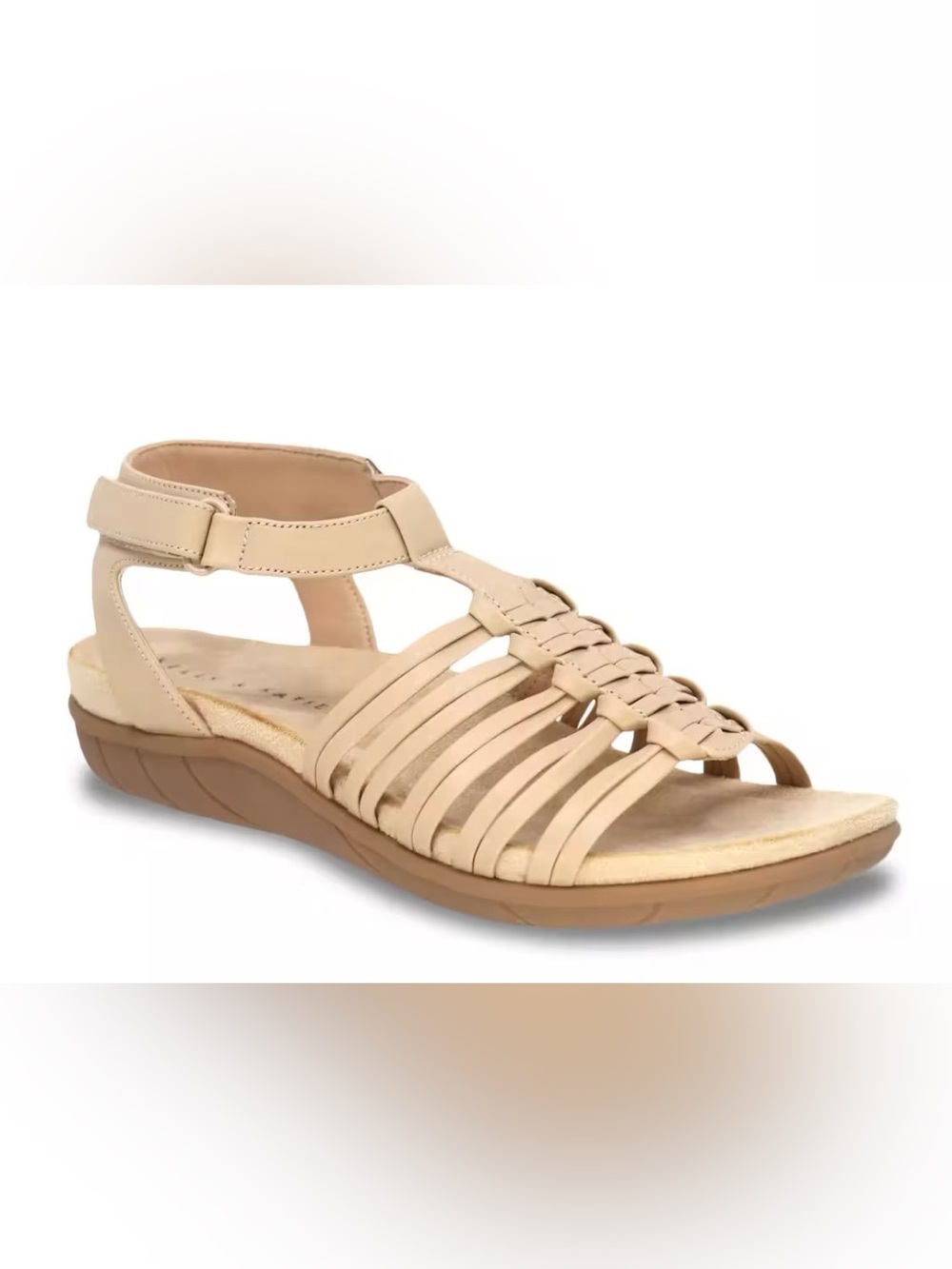 Kelly & Katie Ruby 01 beige faux leather sandals women’s 6 summer